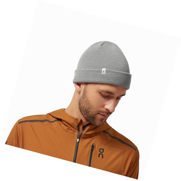 On Merino Beanie Férfi Kalap Szürke | KYJ492587