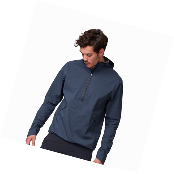 On Vízálló Anorak Férfi Kabát Sötétkék | GKS362409